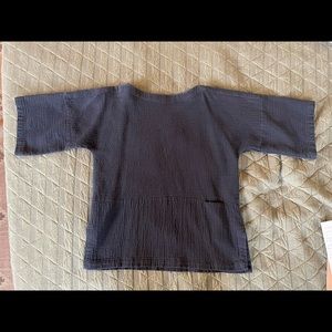 Black Crane Quilted Top Large